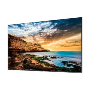 Samsung QE43T Pantalla Digital Signage 43" 4K 300 nits Tizen – vista lateral | monitor digital signage