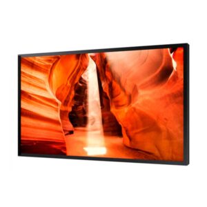 Samsung OM46N Pantalla Escaparate 46" 4000 nits Full HD 24/7 – vista lateral | pantalla de escaparate digital signage
