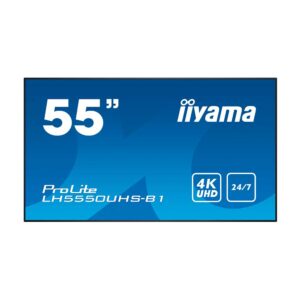 Pantalla Videowall iiyama LH5550UHS-B1 55" 4K UHD | Panel Ultra-Delgado Muro de Vídeo Digital Signage | videowall digital ...