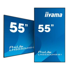 Pantalla Videowall iiyama LH5550UHS-B1 55" 4K UHD | Panel Ultra-Delgado Muro de Vídeo Digital Signage – vista trasera | vi...