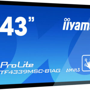 iiyama ProLite TF4339AS-B1AG – Pantalla táctil 42,5" (43") 4K Android 11, Open Frame PCAP 40 puntos – vista trasera | pant...