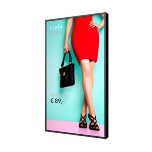 Philips 75BDL4003H Pantalla Escaparate 75" 4K 3000 nits 24/7 – vista lateral | pantalla de escaparate digital signage