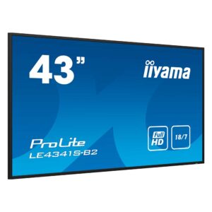 Monitor Profesional iiyama LE4341S-B2 43" Full HD 18/7 | Pantalla Digital Signage Escaparate 18/7 Reproducción USB | panta...
