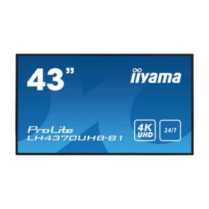 Pantalla de interior 43" iiyama ProLite LH4370UHB-B1 – vista lateral | digital signage