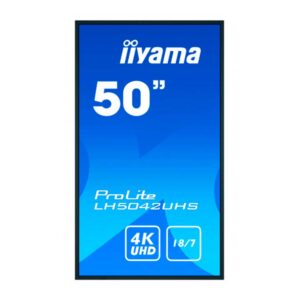 Pantalla de interior 50" iiyama LH5042UHS-B3 pantalla de señalización – vista lateral | digital signage