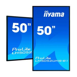 Pantalla de interior 50" iiyama ProLite LH5052UHS-B1 – vista lateral | digital signage