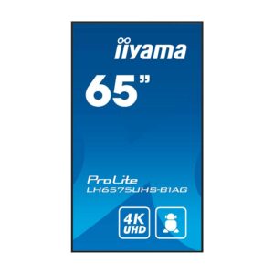 Pantalla de interior 65" IIYAMA LH6575UHS-B1AG – vista lateral | digital signage