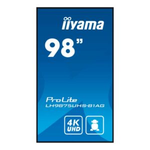 Pantalla de interior 98" iiyama PROLITE LH9875UHS-B1AG – vista lateral | digital signage