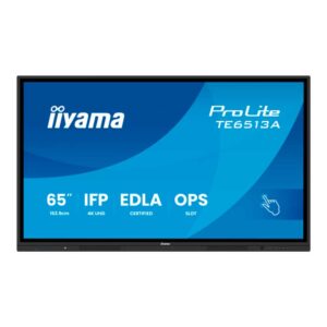 Pantalla Interactiva iiyama ProLite TE6513A-B1AG 65" 4K UHD Android 14 | Google EDLA para Aulas y Salas de Reuniones | dig...