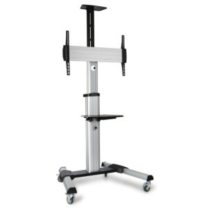 Soporte de suelo con ruedas Fonestar STS-4064P para pantalla 37"-70" VESA 600x400 plata | soporte de suelo para pantallas