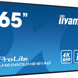 Monitor Profesional iiyama 65" LH6560UHS-B1AG 4K UHD Android 24/7 para señalización digital – detalle técnico | monitor di...