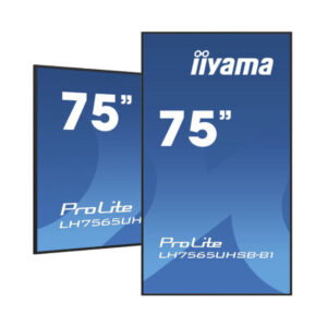 Monitor Profesional iiyama 75" 4K UHD | Pantalla Digital Signage Interior con WiFi | monitor digital signage