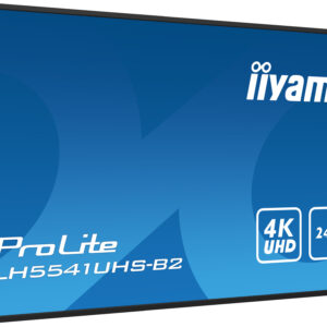 Monitor Profesional iiyama 55" LH5541UHS-B2 4K UHD 24/7 para señalización digital – detalle técnico | monitor digital signage
