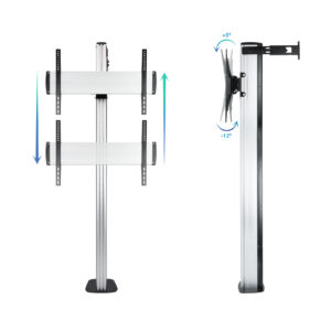 TooQ FS2270M-B soporte de suelo fijo THE TOWER para pantallas de 37" a 70" – detalle técnico | soporte de suelo para panta...