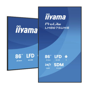Monitor Táctil Profesional iiyama LH8675UHS-B 86" 4K UHD Android 11 24/7 | Pantalla Interactiva Digital Signage | pantalla...