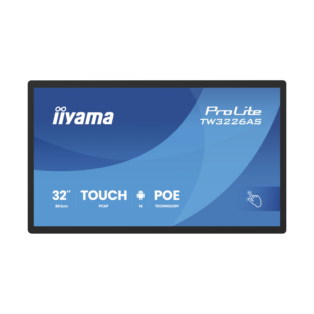 Panel-PC Táctil iiyama TW3226AS-B3P 32" Full HD Android 14 | Digital Signage con PoE, WiFi y Android Integrado | pantalla ...