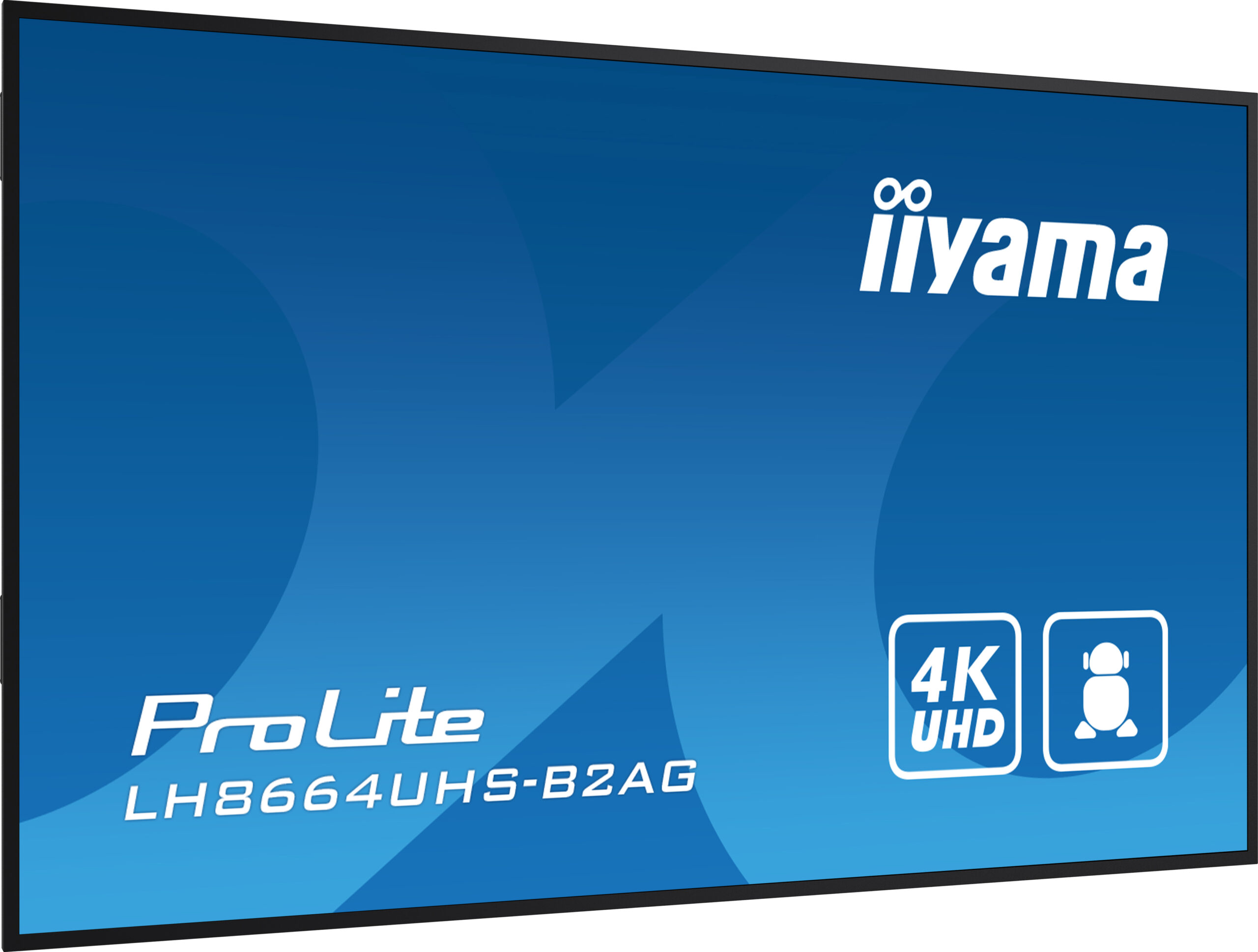 Monitor Profesional iiyama 86" LH8664UHS-B2AG 4K UHD Android 24/7 para señalización digital – detalle técnico | monitor di...