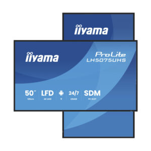 Monitor Táctil Profesional iiyama LH5075UHS-B2 50" 4K UHD Android 11 24/7 | Pantalla Interactiva Digital Signage | pantall...