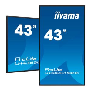 Monitor Profesional iiyama 43" 4K UHD Android 11 24/7 | Pantalla Digital Signage Interior con WiFi | monitor digital signage
