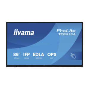 Pantalla Interactiva iiyama ProLite TE8613A-B1AG 86" 4K UHD Android 14 | Google EDLA para Aulas y Salas de Reuniones | dig...