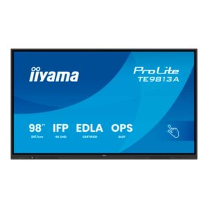 Pantalla Interactiva iiyama ProLite 98" TE9813A-B1AG 4K UHD Android 14 Google EDLA | digital signage