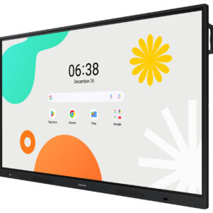 Samsung WA86F Pizarra Interactiva 86" 4K UHD Android 14 Táctil – vista lateral | pizarra interactiva digital