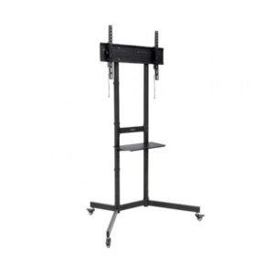 TooQ "KEFRÉN" Soporte de suelo con Ruedas para pantallas de 37"-70", Negro | soporte de suelo para pantallas