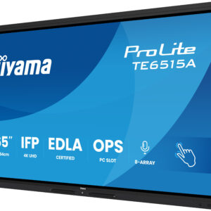 IIYAMA MONITOR INTERACTIVO 65" EDLA, ANDROID 14, 16/128GB UHD IPS, MM 2X 20W + 20W SUBWR, 2X HDMI, DP , 1X USB-C, 550CD/...