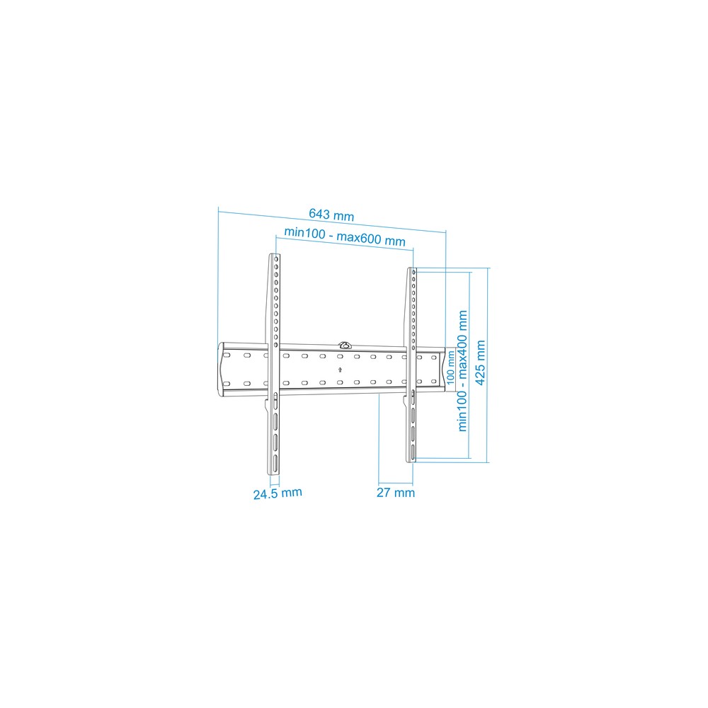 Soporte Pared TooQ LP4170F-B Fijo para Pantallas 37-70" hasta 40 kg - Imagen 9