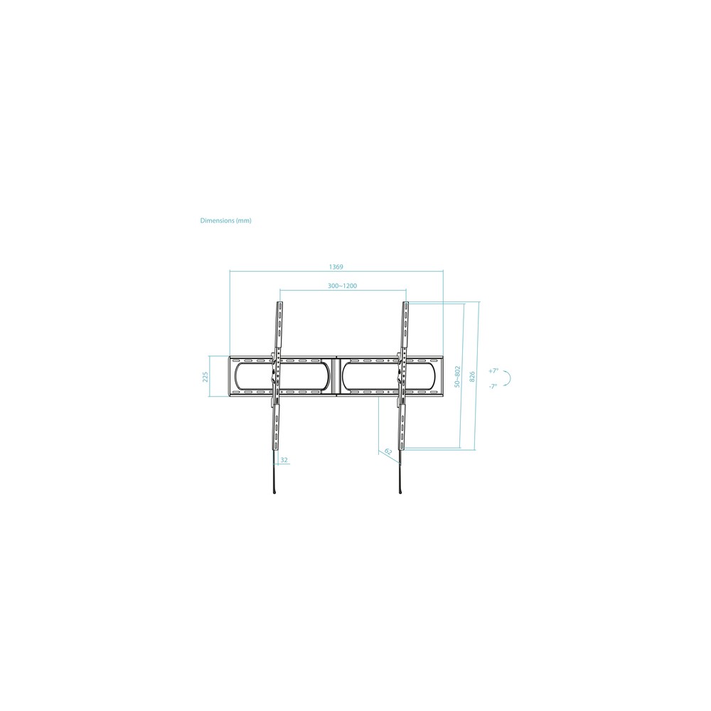 Soporte Pared TooQ LP37140T-B Fijo para Pantallas 37-140" hasta 125 kg - Imagen 11
