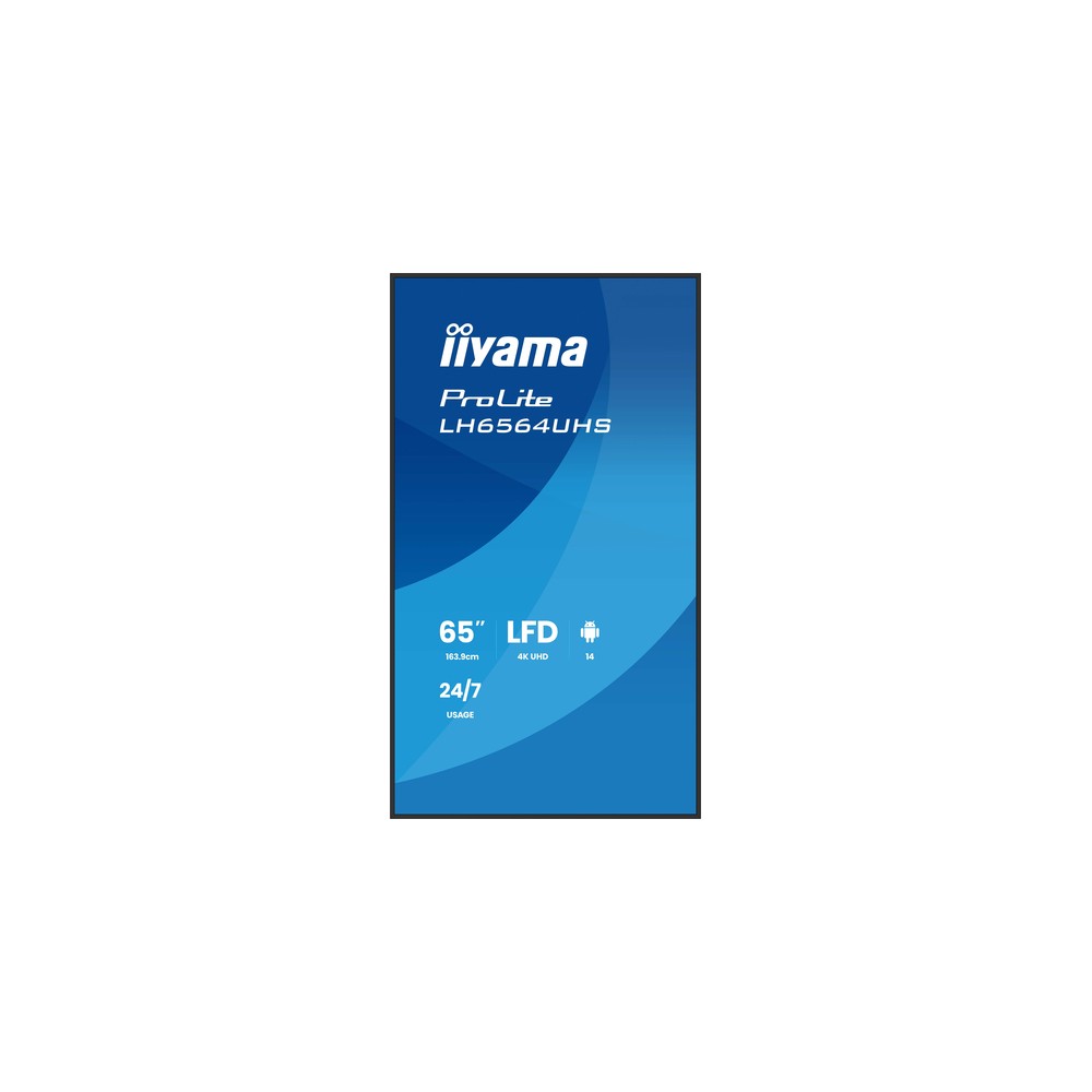 iiyama ProLite LH6564UHS-B1AG 65" 4K UHD VA 500 nits Android 14 24/7 - Imagen 4