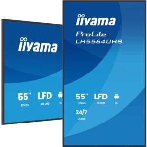iiyama ProLite LH5564UHS 55" 4K UHD 500 nits Android 14 24/7
