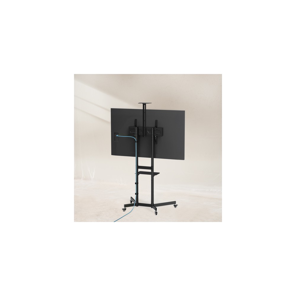Soporte Suelo TooQ FS1151M-B con Ruedas para Pantallas 37-70" hasta 70 kg - Imagen 6